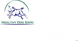 Healthy Dog Expo logo of dog leaping over event name