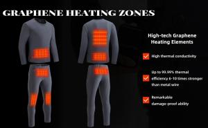 Venustas heated thermal underwear for Men