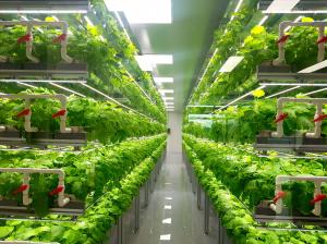 Photo of indoor vertical farm