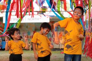 Kids enjoying the festival