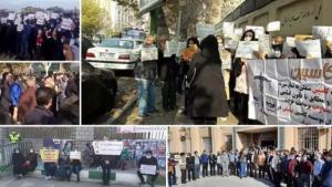  3/12/2021-On Tuesday protests by different communities in different cities across Iran. The workers and mineral company continued their strikes for the third consecutive day and held a protest rally in front of their office work.