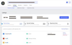 Loclweb's Loclmark Listings Synchronization Tab
