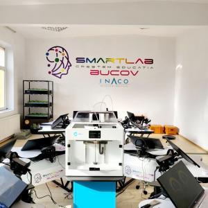A typical SmartLab setup with all of the equipment including a Craftbot 3D Printer