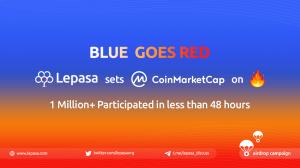 Lepasa NFT attracts 1 Million+ participants in just 48 hours for it's pre sale Airdrop Campaign with CoinMarketCap