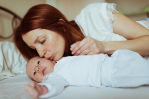 new mother with baby