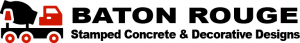logo for baton rouge stamped concrete
