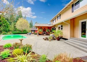 patio of stamped concrete in Baton Rouge