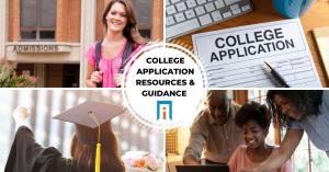 Collage of college admissions images