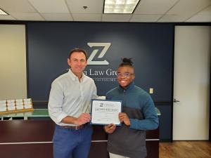 Zinda Law Group Scholarship Winner Isaac Okigweh