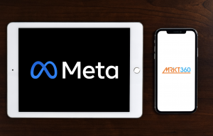 Mrkt360, Meta Business Partner, both company logo's on smart devices.