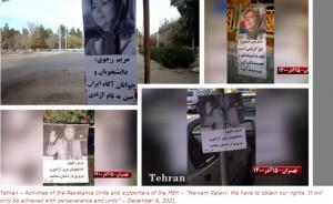 10/12/2021-“Maryam Rajavi: Dear students, liberty is in your hands,” “Hail to the brave students who will not give up until the overthrow of the ruling theocracy in Iran,” Let’s spread the Resistance Units everywhere throughout the country,