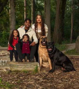  Malik Greene of Greene’s Financial with his family