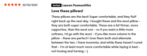 down under bedding feather down pillows made in Canada