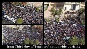 13.12.2021 - For the third day running teachers and educators rallied in a nationwide protest. In Tehran, the protesters gathered outside the regime’s Parliament and in other cities outside the local departments of education.