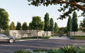 The entry to Riverina Gold Coast Estate on the Nerang River where 181 new homes will be built with exclusive access to resort-style amenities