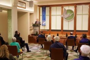 Dr Florin John Ciruiuc speaking at the Church of Scientology