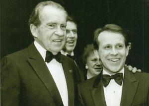 President Richard Nixon and Jerry Saperstein