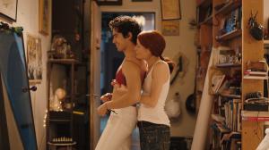 L to R: Rolando Chusan as “Pedro” and Stephanie Sellars as “Veronica” having fun in “Lust Life Love,” now available on VOD.