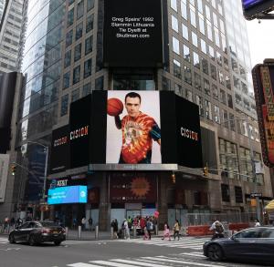 30th Year Commemorative Lithuania Tie Dye ® unveiled to to world at Times Square, NYC.