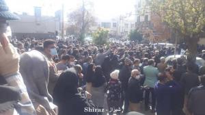 Shiraz- Iran, December 23, 2021 - Teachers stage gathering to protest their meager wages, dire living conditions.