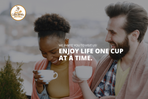 Coffee Speaks & Tea Talks Image Of two People Enjoying Coffee