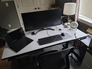 Work From Home Solution - Laptop, Display, Desk, Chair, Keyboard, Mouse