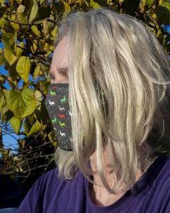 F3502 mask by Puraka with holiday-themed reindeer