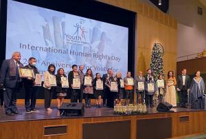 At a celebration of Human Rights Day at the Church of Scientology of the Valley, humanitarians were honored for their work to make human rights a fact.