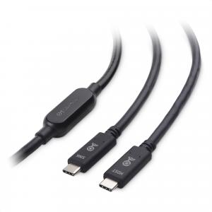  The Cable Matters Active USB4 Cable features a 3m / 9.8ft cable with an active repeater to preserve signal integrity, guaranteeing full 40Gbps performance at unmatched distances.