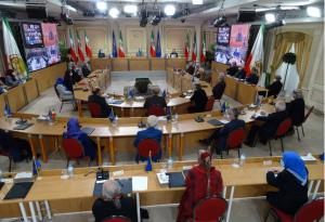 Due to the Coronavirus pandemic, flights cancellations, and other protective restrictions imposed to prevent the rapid spread of the Omicron variant, NCRI’s members in various countries and Ashraf 3 in Albania attended the session virtually.