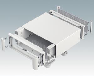 Advanced TECHNOMET enclosures have a modular design with two options for mounting PCBs.