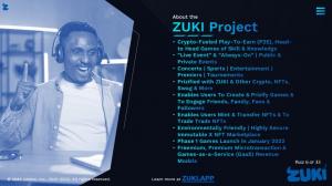 Slide Discussing the Zuki Project