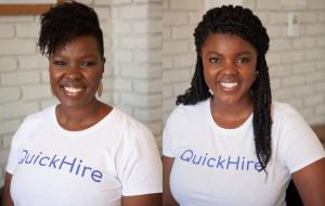 Deborah Gladney and Angela Muhwezi-Hall, co-founders of QuickHire