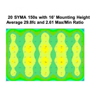 80 x 120 indoor horse arena lighting photometric