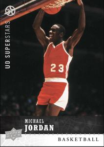 Michael Jordan UD Superstars First Trading Card