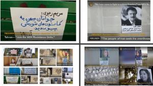 Praising the ongoing protests by the young generation of Iran, one of the posters read, “Rebellious youth will determine Iran’s destiny” and another reminded that “There is no force that can confront rebellious youths and a risen nation.”