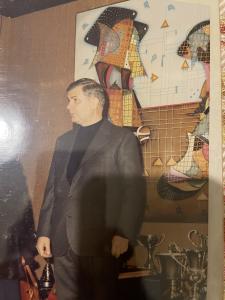 Ruffo Caselli, 1978, at the opening in a gallery in Milan.