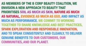 Manifesto for the B Corp Beauty Coalition