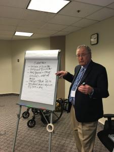 Dr. Middleton at ACHT Strategy Session using idealized design.