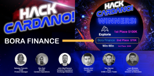 Bora Finance finished in 2nd Place of the Hack Cardano Hackathon