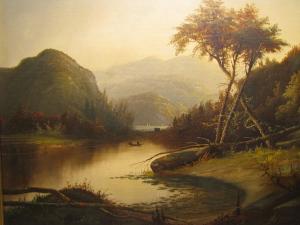Oil on canvas by David Maitland Armstrong (1836-1918), believed by the owners to be A View from Moodna Creek (Murderer’s Creek).