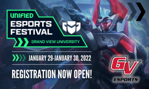 Announcing the Esports Festival Grand View University this January 29-30