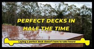 Image of a beautiful finished deck, representing the Decktec™ decking system