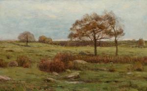 Oil on panel by Dwight William Tryon (American, 1849-1925, titled November, (1891), signed and dated (estimate: $8,000-$12,000).