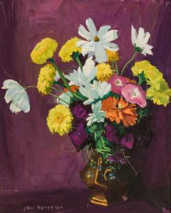 Oil on canvas by Jane Peterson (American, 1876-1965), titled Bouquet, signed (estimate: $5,000-$7,000).