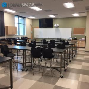 classroom workbenches with durable phenolic resin top