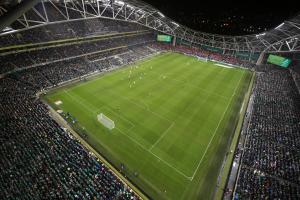 An image of the Aviva Stadium in Dublin
