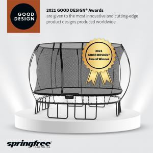 Springfree Trampoline receives a Chicago Athenaeum 2021 Design Award for best product design in the sports and recreation category.
