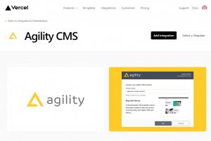 Agility CMS is now on Vercel's Marketplace