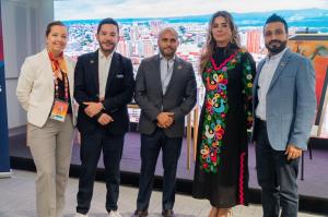 L-R: Paula Douat, Mauricio Prada, Mauro Giordano, Martha Saenz, Vin Menon